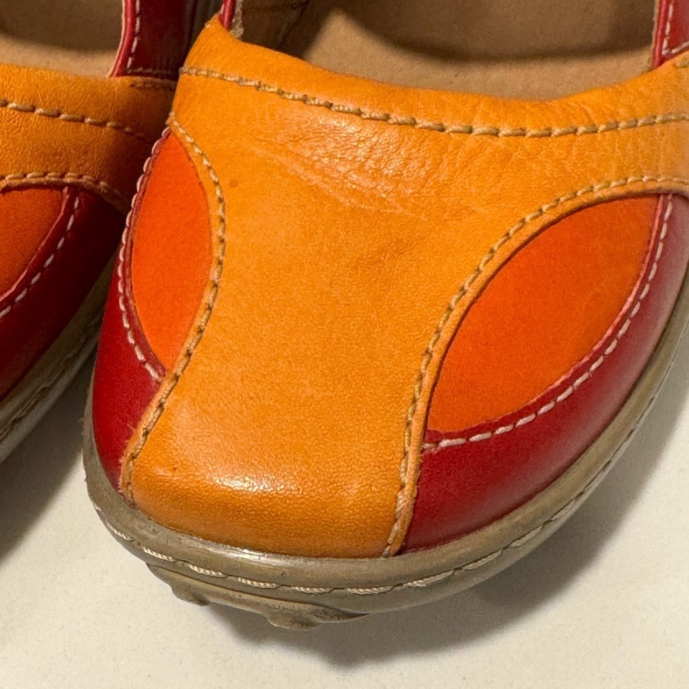 Josef Seibel - The European Comfort Shoe Women's Red and Orange -Maryjane’s - Picture 6 of 11